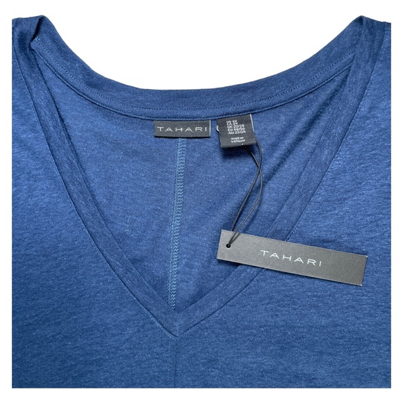 Tahari Linen Blend T-shirt - Picture 5 of 6